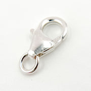 8MM White Sterling Silver Trigger Clasp
